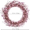 16 (3) J'FLORU Pink Valentine’s Day Wreaths for Front Door 20 Inch Valentines Day Wreath Valentines Wreath with Cute Hearts and Berries Valentine’s Day Gifts Anniversary Wedding Decorations