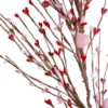 18 (3) J'FLORU Valentines Day Decorations 4.5FT Artificial Valentine’s Day Garland Pink White Berry Garlands with Pink Hearts for Valentine Wedding Anniversary Party Decor