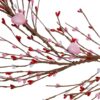 18 (4) J'FLORU Valentines Day Decorations 4.5FT Artificial Valentine’s Day Garland Pink White Berry Garlands with Pink Hearts for Valentine Wedding Anniversary Party Decor