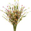 21 (1) J'FLORU 6 pcs Spring Berry Stems, Artificial Berry Picks Easter Stems for Home Centerpiece Vase Windowsill Decor and Easter Celebration,Suitable for All Seasons