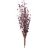 J’FLORU 4th of July Patriotic Tree,17 Inch Red White Blue Berry Stem Picks with Stars Patriotic Branches Decorations for Independence Day Memorial Day Flag Day Decor