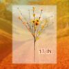 30 (5) J'FLORU Fall Flower Decorations 12 Pack Autumn Floral Picks Artificial Forsythia Flowers with Orange Daisies for Floral Arrangements Harvest Festival Thanksgiving Day Decor