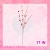 33 (5) J'FLORU Valentine's Day Gifts Valentines Day Decorations 24 Pack Pink Heart Shaped Berry Picks with Red Berries for Valentines Day Wedding Candlelight Dinner Anniversary
